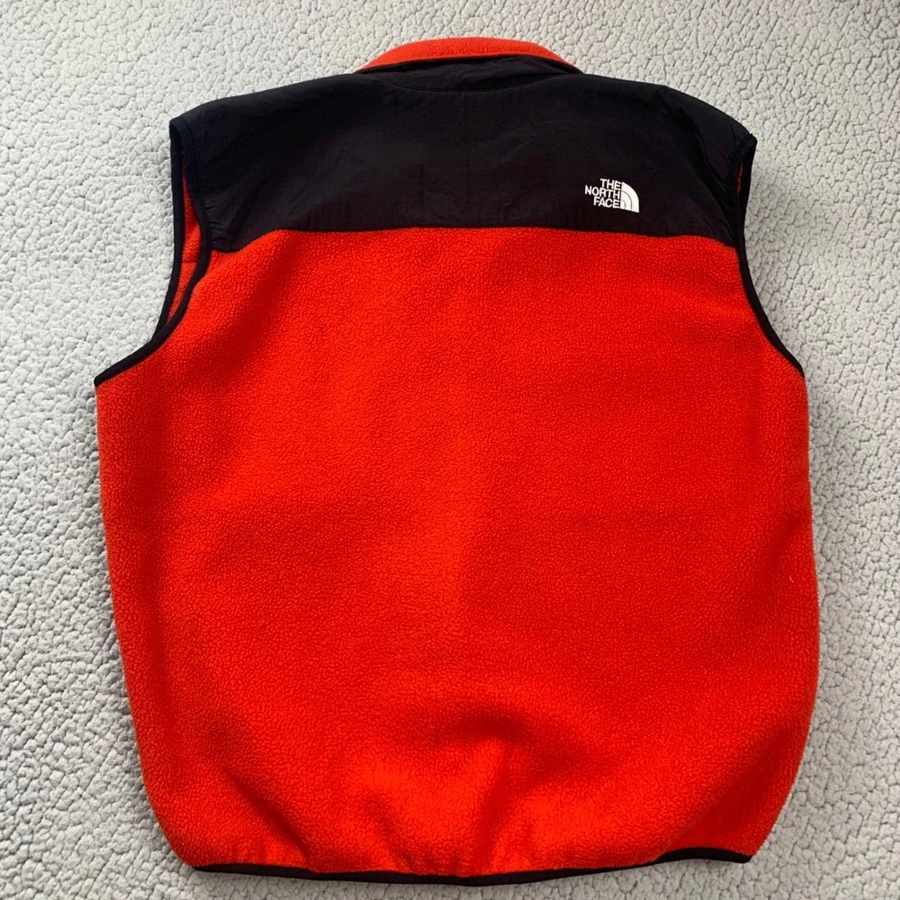 Vintage 90s The North Face Denali Vest Mens‎ XL Red Black USA Made Fleece
